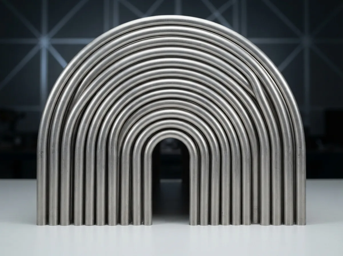 Bundle of seamless stainless steel U-bend tubes